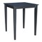 International Concepts Square Solid Wood Top Table, Black, 30 W, 30 L, 36 in H, Wood, Black K46-3030-36S - alternate 1